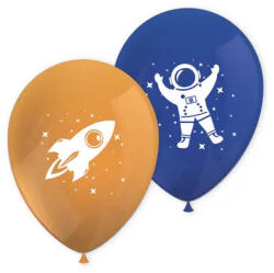  Űr Rocket Space léggömb, lufi 8 db-os (PNN93743) - eking