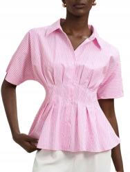 Shein Csíkos Rövid Ujjú Ing 36-OS