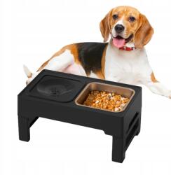  Kutyatál Állványon, Állítható Magasság 2IN1 Fém (250327WS01Q)