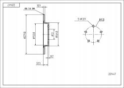 Hart Hátsó Féktárcsa - allegro - 5 785 Ft