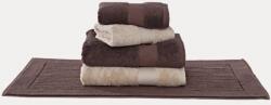SOFT COTTON Kedvezményes DELUXE törölköző szett + LOFT fürdőszoba szőnyeg Barna / Világos bézs
