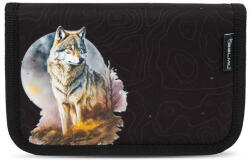 Belmil Tolltartó, klapnis, cipzáras "Moonless Night", fekete, farkas