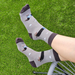 Yvonne Tacskó kutyás zokni kék ruhás 43-46 64662