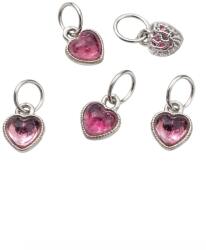  Charm Turmalina Roz (Rubelit) 10x5x3 mm Argint 925 - 1 Buc