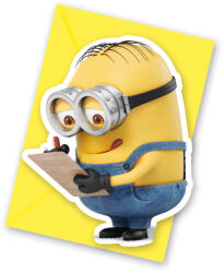 Procos Minions The Rise of Gru, Minyonok Party Meghívó 6 db-os (PNN87181)