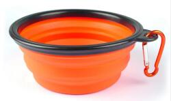 VERK Szilikon összecsukható kutyatál - narancssárga