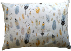  Pamut félpárnahuzat - 70x50cm méretben / világos alapon tollak mintával