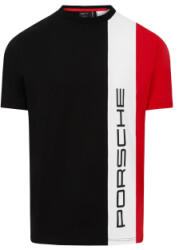 Stichd Porsche Motorsport férfi póló Stripe Black 2024 - XXL (106101)