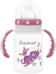 Baby Bruin széles nyakú cumisüveg 240 ml rózsaszín (55043245rozsa)