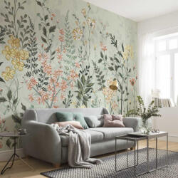  Zöldellő virágos rét mintás fotótapéta