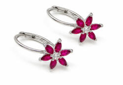 Aurora Virág AURORA VIRÁG ezüst fülbevaló - pink (3 éves kortól 8 éves korig) (2026032504)
