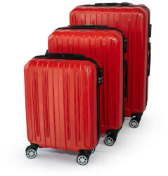 EIFA - Art-Land utazási bőröndök készlete - piros (LM-1003 rot)