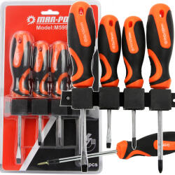 TMN 4 db csavarhúzó készlet műanyag tartóban (M59996)