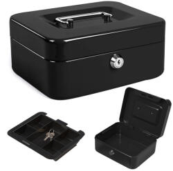 Verk Zárható fém pénzkazetta érmetartóval - fekete (01441_CZ)