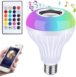 Verk RGB LED izzó BT hangszóróval és távirányítóval (24271)