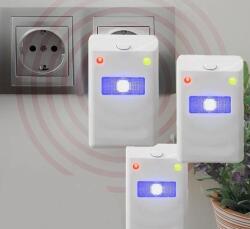 InnovaGoods 3 db professzionális rágcsáló-rovar-pókriasztó éjszakai fénnyel (V0100510-3)