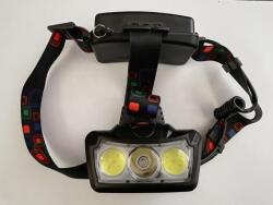 TMN Újratölthető fejlámpa 3 chippel 1x XML T6 + 2x COB LED (E11890)