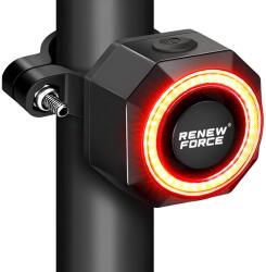 Dexxer Kerékpár riasztó hátsó lámpával (KS-SF33R)