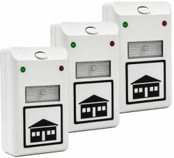 VERK GROUP 3 db professzionális rágcsáló-rovar-pókriasztó éjszakai fénnyel (15081-3)