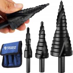 Dexxer Fekete kúpos fúrókészlet (TIT-DRILL-SET)