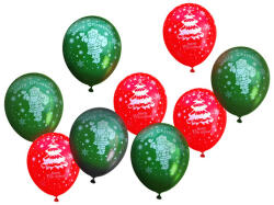 Family Collection - Karácsonyi témájú lufi készlet - 12 db (58752)