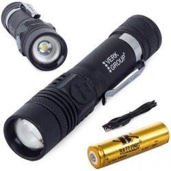 VERK GROUP Bailong CREE XM-L T6 zoom taktikai zseblámpa (08298)