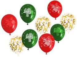 Family Collection Karácsonyi témájú lufi készlet - 12 db (58754)