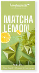 Bio Benjamin Benjamíssimo White Matcha tea&citrom csokoládé vegán - bio - 60g - vegyesbolt