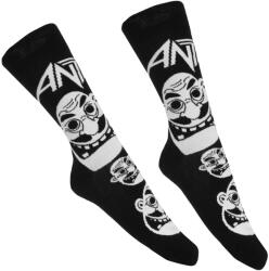 ROCK OFF șosete Anthrax - Faces Pattern B&W - BL - ROCK OFF - ANTHSCK04MB