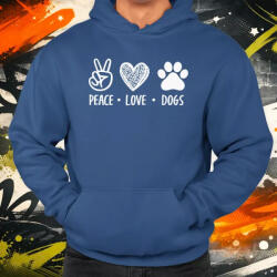 Magnolion Peace Love Dogs férfi pulóver (28270-P)