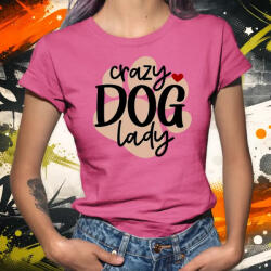 Magnolion Crazy Dog lady női póló (28271-N)