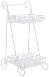 AdTrend Raft pardoseala 2 polite fier alb 42 x 38 x 79 cm (119455) Raft