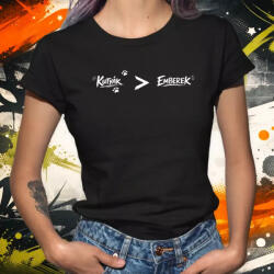 Magnolion Kutyák és emberek fehér női póló (28282-N)