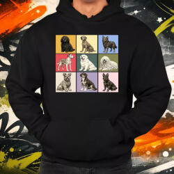 Magnolion Popart Magyar kutyák férfi pulóver (28291-P)