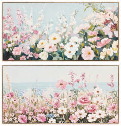 AdTrend Set 2 tablouri decorative Flowers 2 x 62x122 cm (121206)