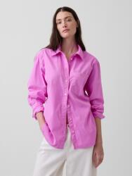 GAP Oversize поплинова риза с лого Big Shirt GAP GAP | Rozov | ЖЕНИ | XS