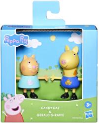 Hasbro Set 2 figurine Peppa Pig Prieteni Buni Candy Cat si Gerald Giraffe (F6413_F9707) Figurina