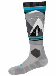 Meatfly sNB & SKI чорапи Leeway Grey Mountains Meatfly | Siv | МЪЖЕ | M
