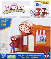 Hasbro Set de constructie Spidey si Prietenii Extraordinari - Pizzerie City Bloks (F6688_F8360) Figurina