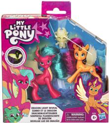 Hasbro Set figurine My Little Pony Dragon Light Reveal cu efect fosforescent (F8702) Figurina