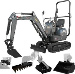 Jansen Germania Miniexcavator cu accesorii, 900 kg, 8, 5 cp, motor Trident Benzina, Jansen MB-700 (1517080)