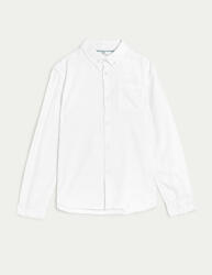 Marks & Spencer Оксфордска риза от чиста памучна тъкан (6-16 години) Marks & Spencer бяла Marks & Spencer | Byal | Момчешки | 7-8 години