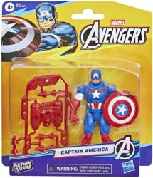 Hasbro Figurina Captain America Marvel Avengers ActionVerse cu accesorii, 11, 4 cm (G2469_G2847) Figurina