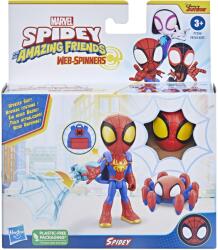 Hasbro Figurina Spidey 10 cm cu accesorii Web-Spinners, Hasbro (F8143_F7256) Figurina