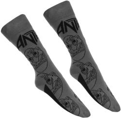 ROCK OFF чорапи Anthrax - Faces Pattern Mono - CHAR - ROCK OFF - ANTHSCK03MC