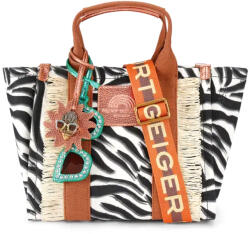 Kurt Geiger Geantă Southbank Sm Shopper 2043801069 01-blk/white (2043801069 01-blk/white)