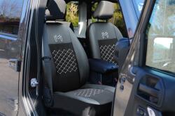 POK-TER Huse auto realizat la dimensiunile cerute Motive (material textil + piele ecologică) Fiat Talento 1+1 (2014-2020)