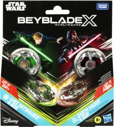 Hasbro Set Beyblade X Star Wars Duo Luke Skywalker si Darth Vader cu 2 lansatoare (G0279_G0290) Figurina