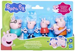 Hasbro Set 5 figurine Peppa Pig cu familia completa si Baby Evie (G0506) Figurina