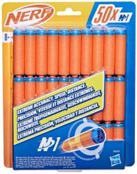 Hasbro Set 50 sageti Nerf N1 originale din spuma pentru blastere, 8+ ani (F8639)